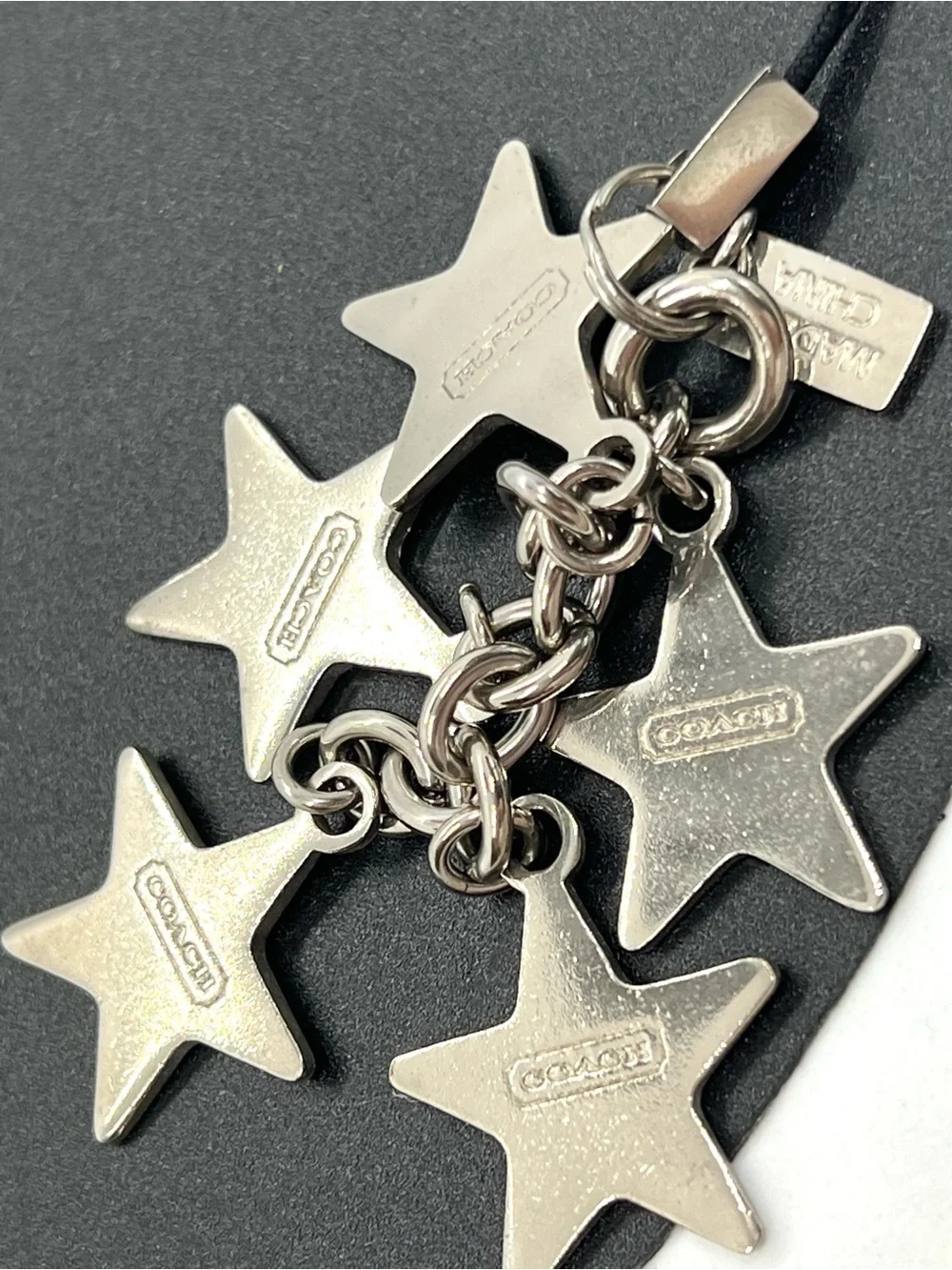 Coach Vintage Y2K Signature C Enamel Star Cluster Bag Charm Phone Strap